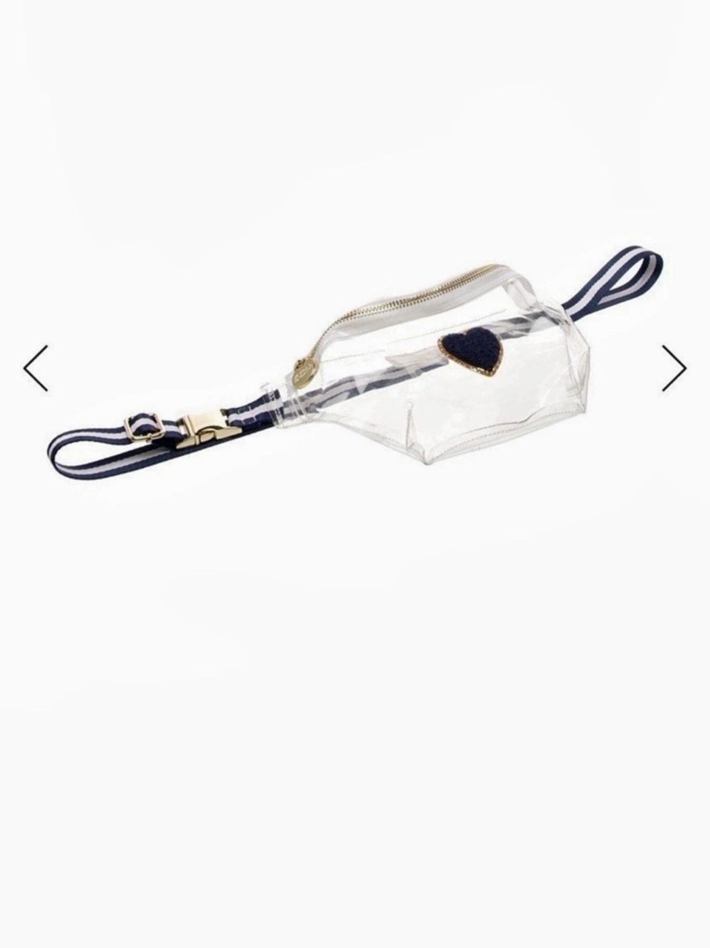 Stoney Clover Lane Clear & Blue Heart Waist Bag - Picture 5 of 8